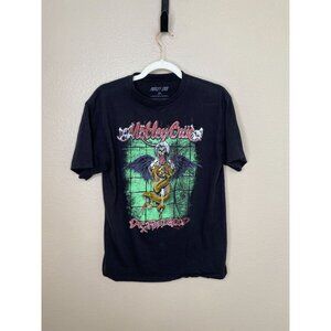 Mötley Crüe Dr. Feelgood Graphic T-Shirt Medium Black Band Merch Short Sleeve